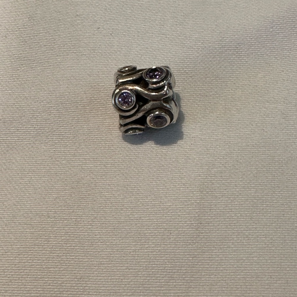 Pandora original wave amethyst Bead Charm - Picture 3 of 9